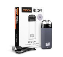 Перезаправляемая Под-система Бруско Миникан (Brusko Minican) 350 mah, Серый