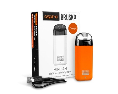 Купить Перезаправляемая Под-система Бруско Миникан (Brusko Minican) 350 mah, Оранжевый по оптовой цене