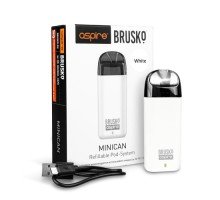 Перезаправляемая Под-система Бруско Миникан (Brusko Minican) 350 mah, Белый